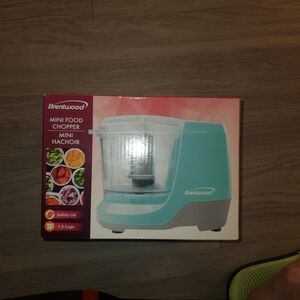 Brentwood Mini Food Chopper Aqua